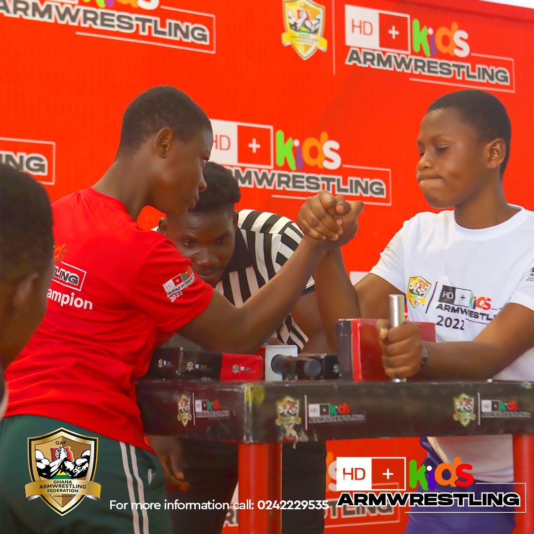 HD+ Kids Armwrestling Championship qualifiers end in Kumasi